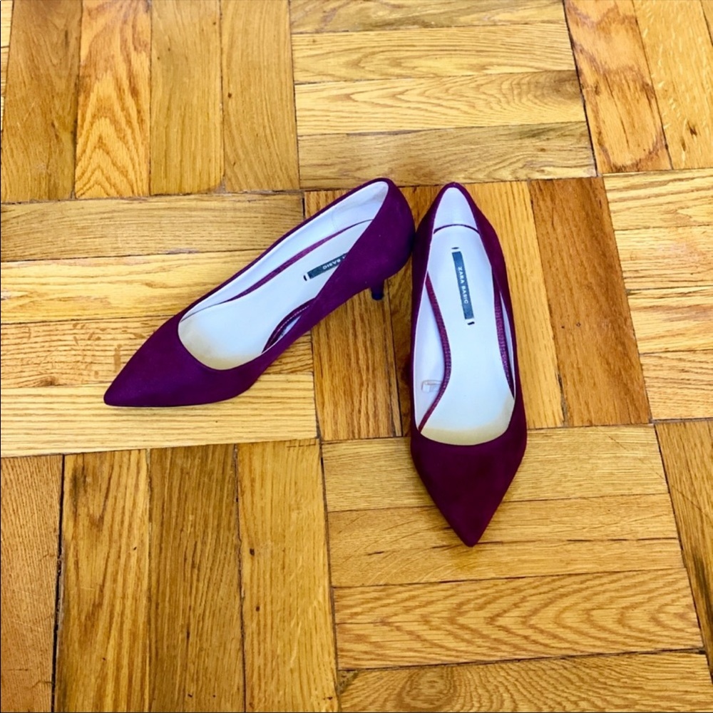 Kitten heels ZARA burgundy